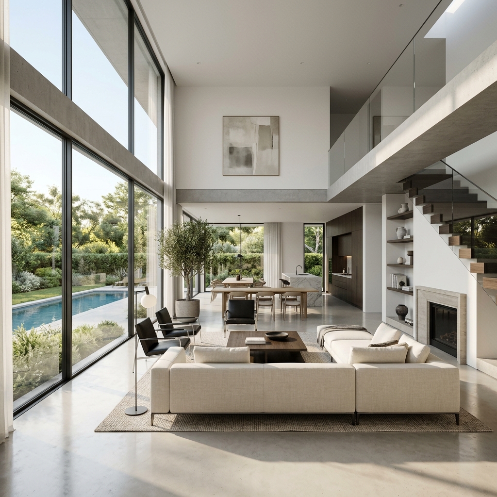 Bright modern interior designed by MIH Interiors